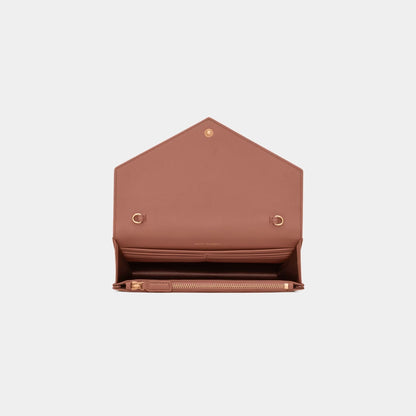 Cassandre Envelope Chain Wallet In Lambskin