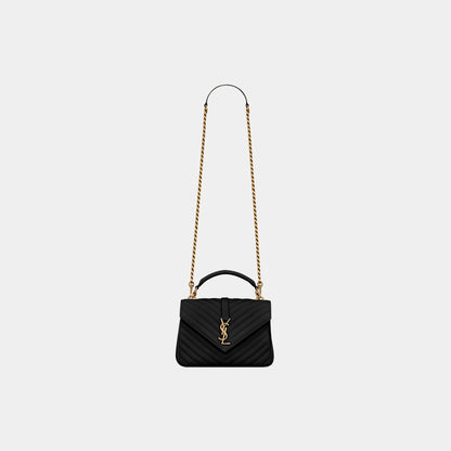 College Medium Quilted Leather Bronze Hardware