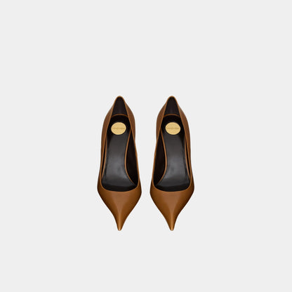 Elysee Pumps In Smooth Leather Macadamia