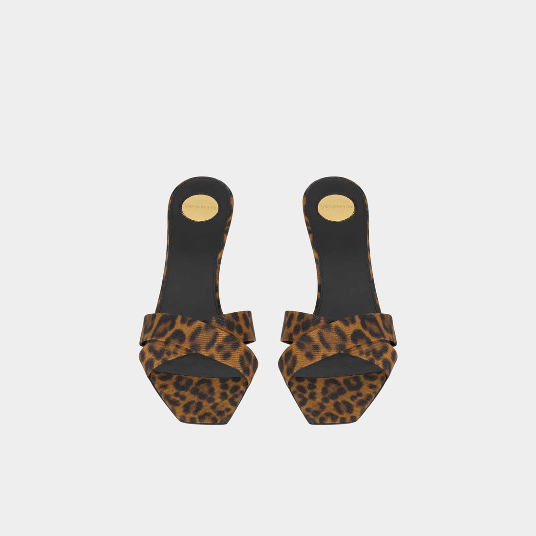 Jill Mules In Leopard Grosgrain