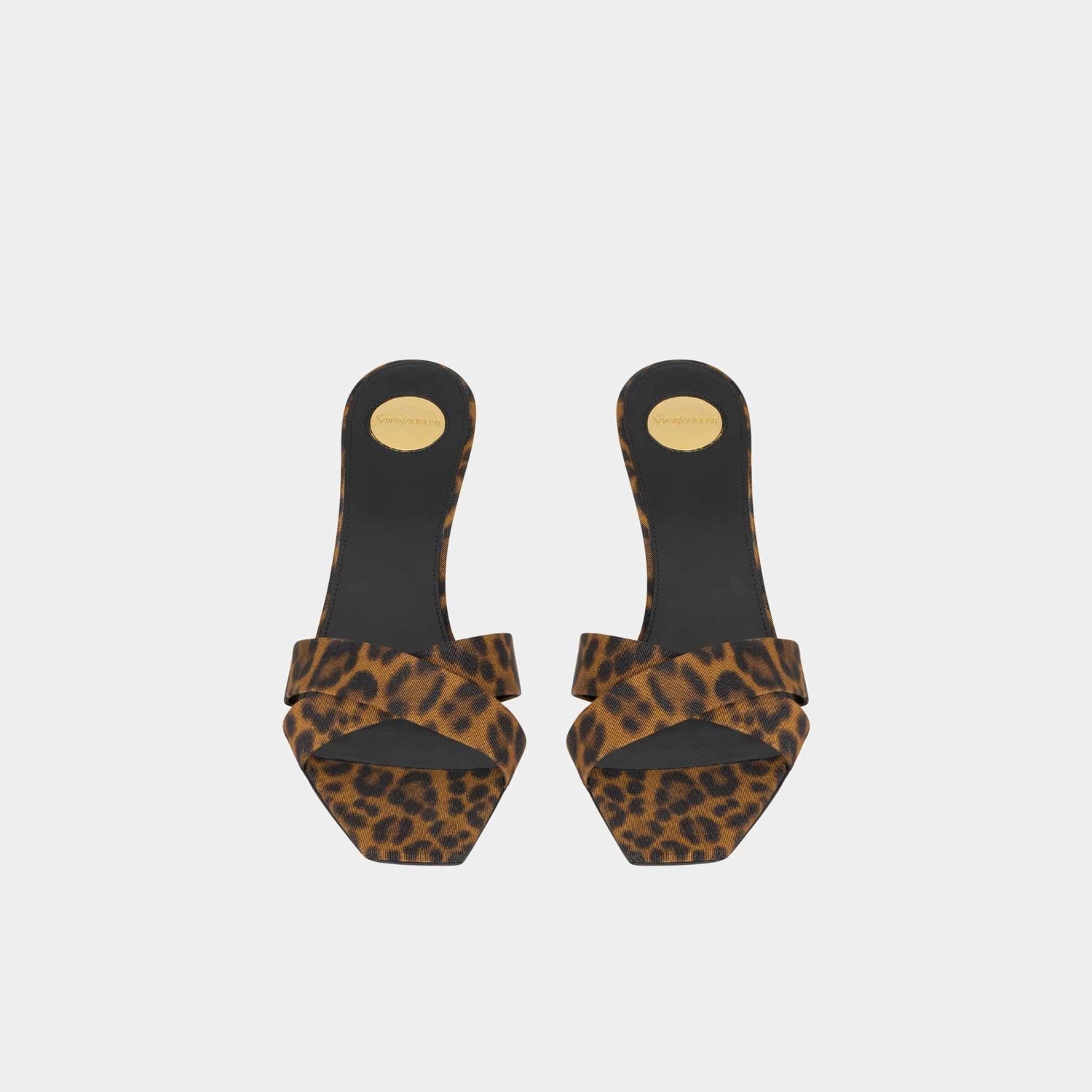 Jill Mules In Leopard Grosgrain