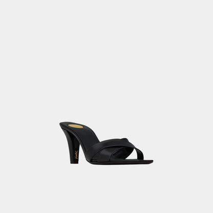 Jill Mules In Smooth Leather