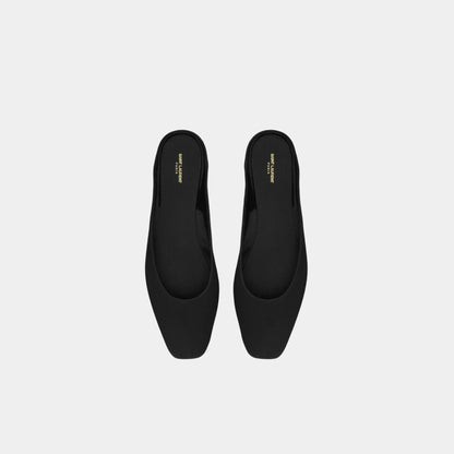 Lido Slip-Ons In Satin Crepe