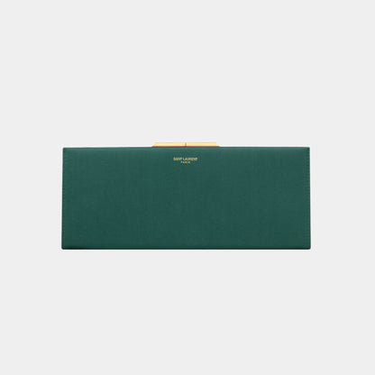 Midnight Small Clutch Satin with Kiss-Lock