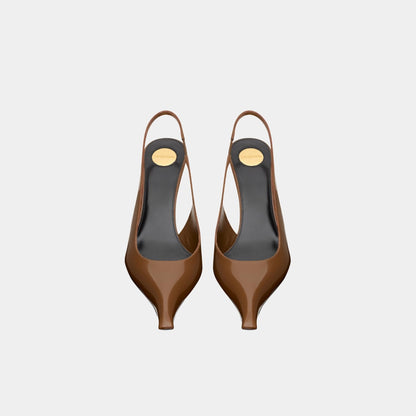 Miller Wedges In Glazed Leather