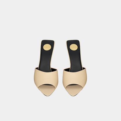 Romy Mules In Smooth Leather