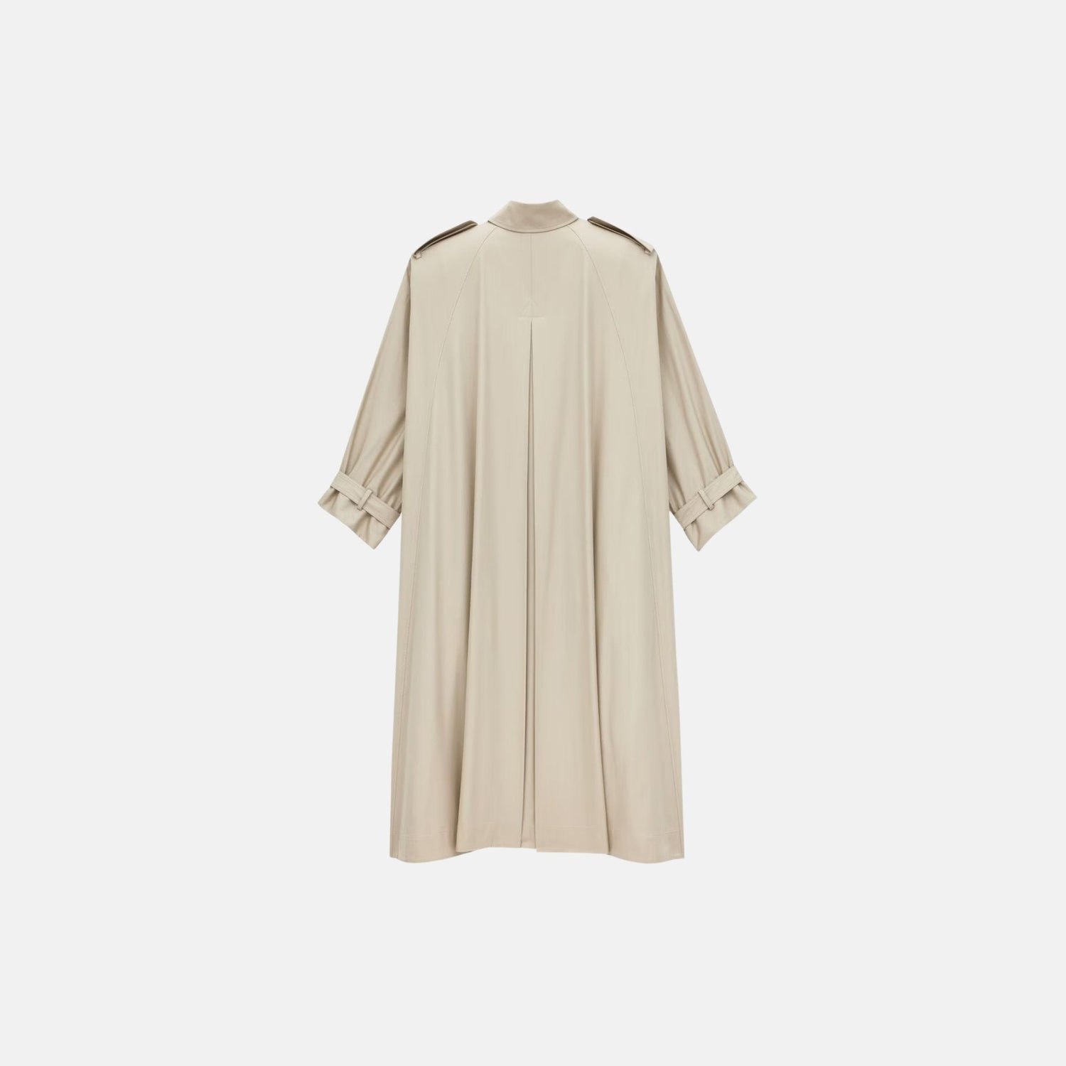 Cape Trench Coat In Cotton Twill