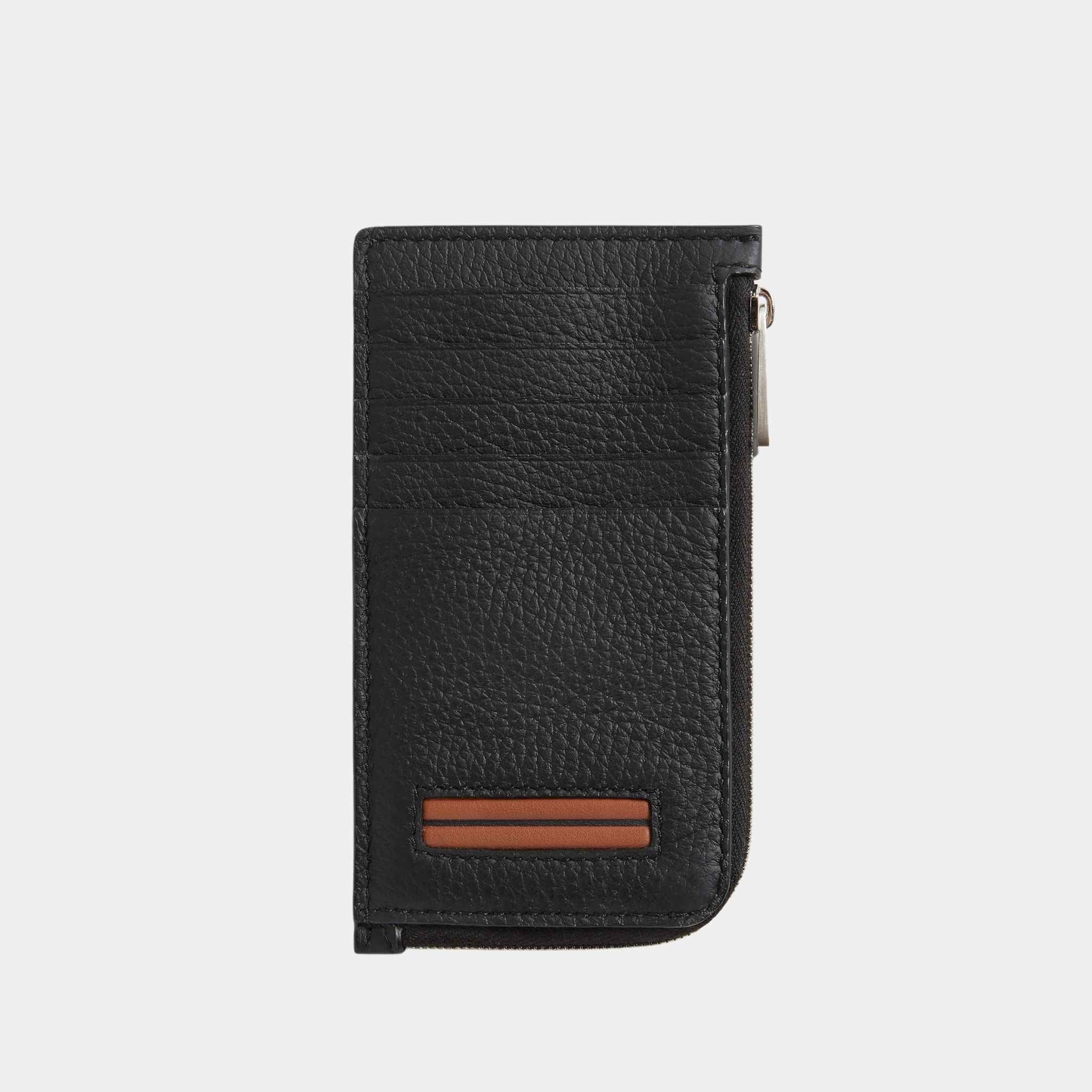 Black Deerskin 10cc Wallet