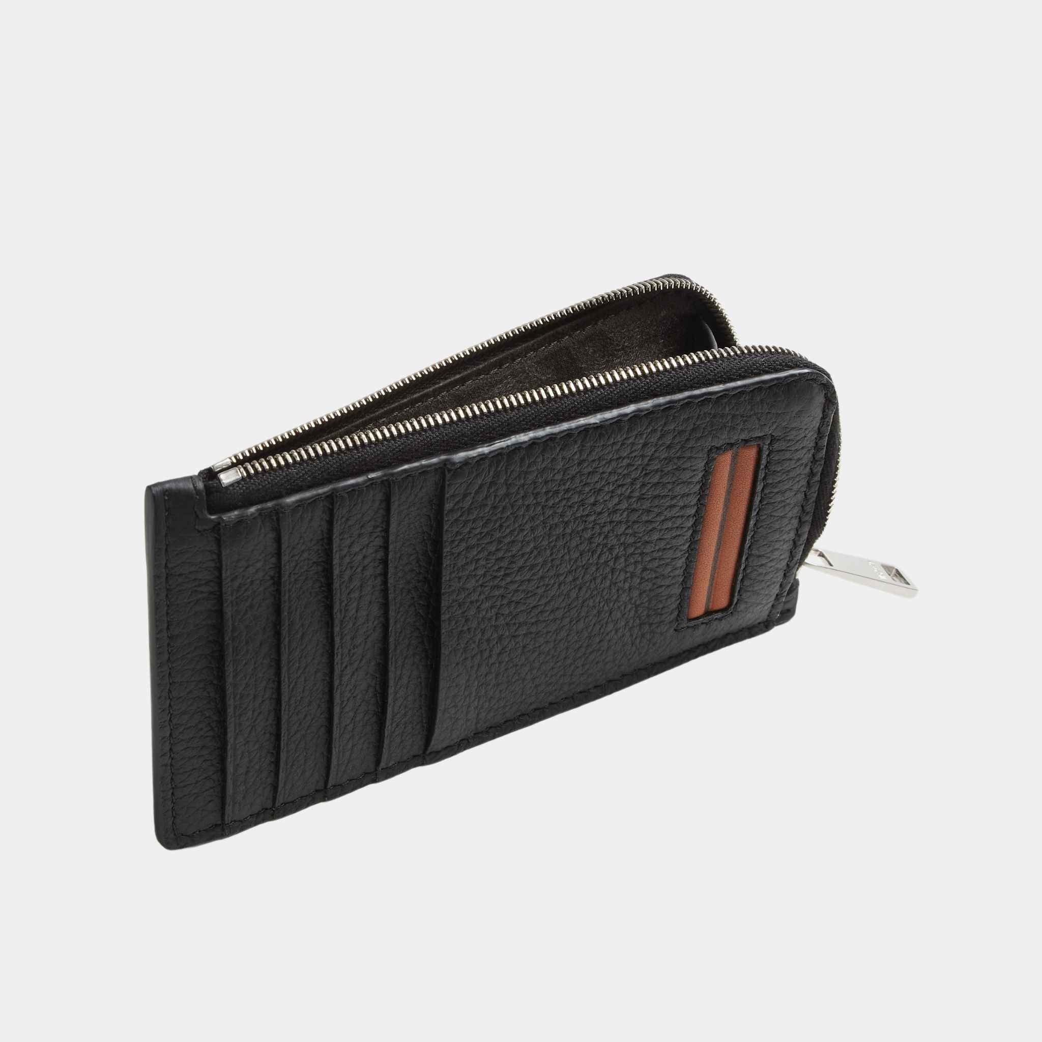 Black Deerskin 10cc Wallet