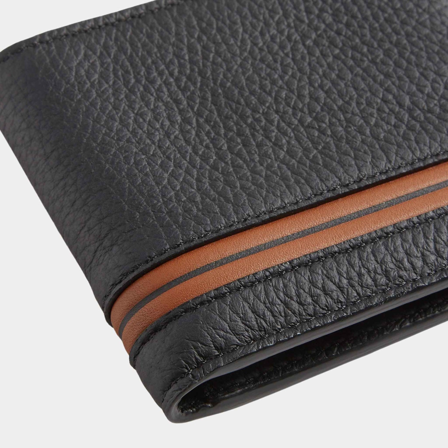 Black Deerskin Billfold Wallet