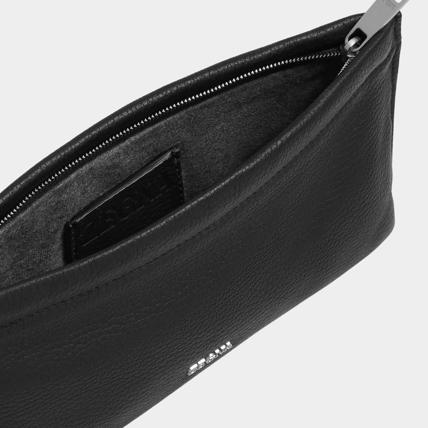 Black Deerskin Clutch