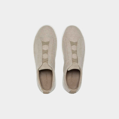 Cashmere Triple Stitch Light Taupe Sneakers