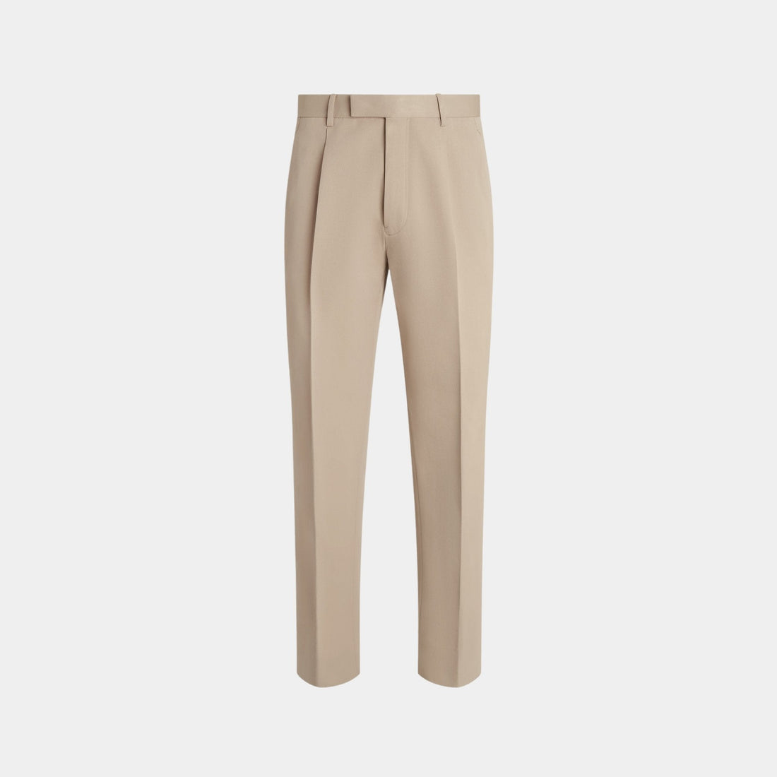 Cotton and Wool Light Taupe Pants
