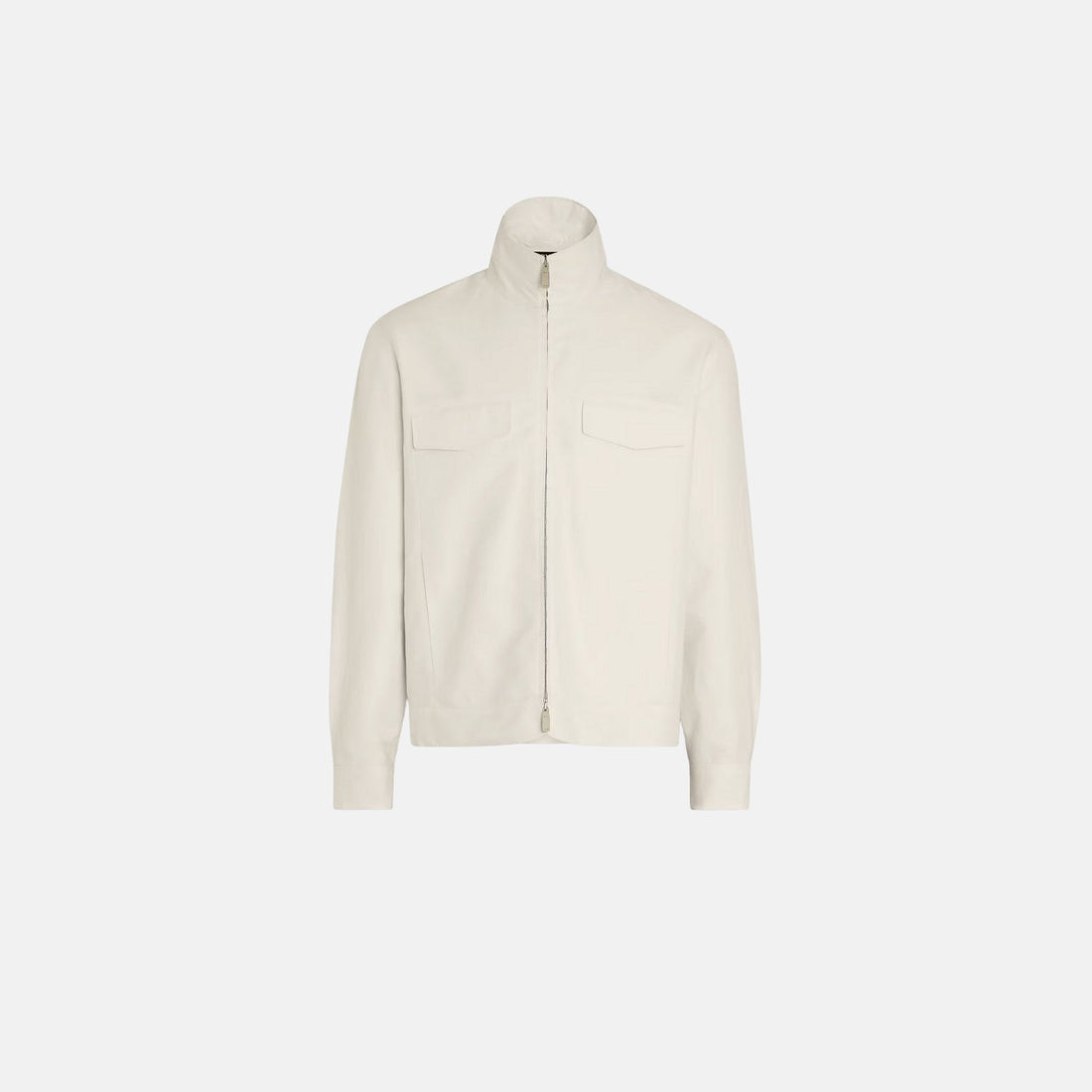 Crossover Cotton Linen And Silk Overshirt