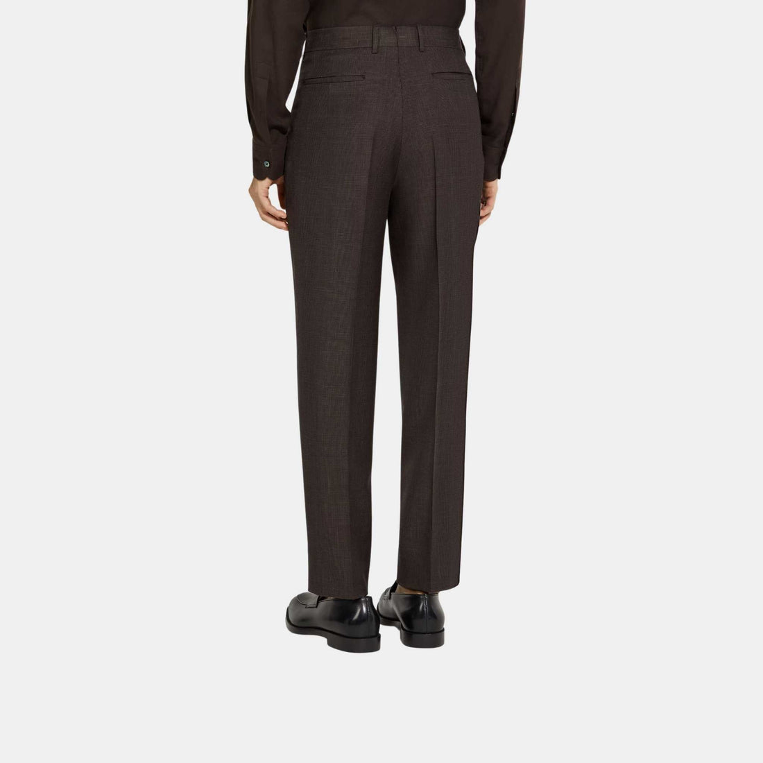 Crossover Wool Silk and Linen Pants