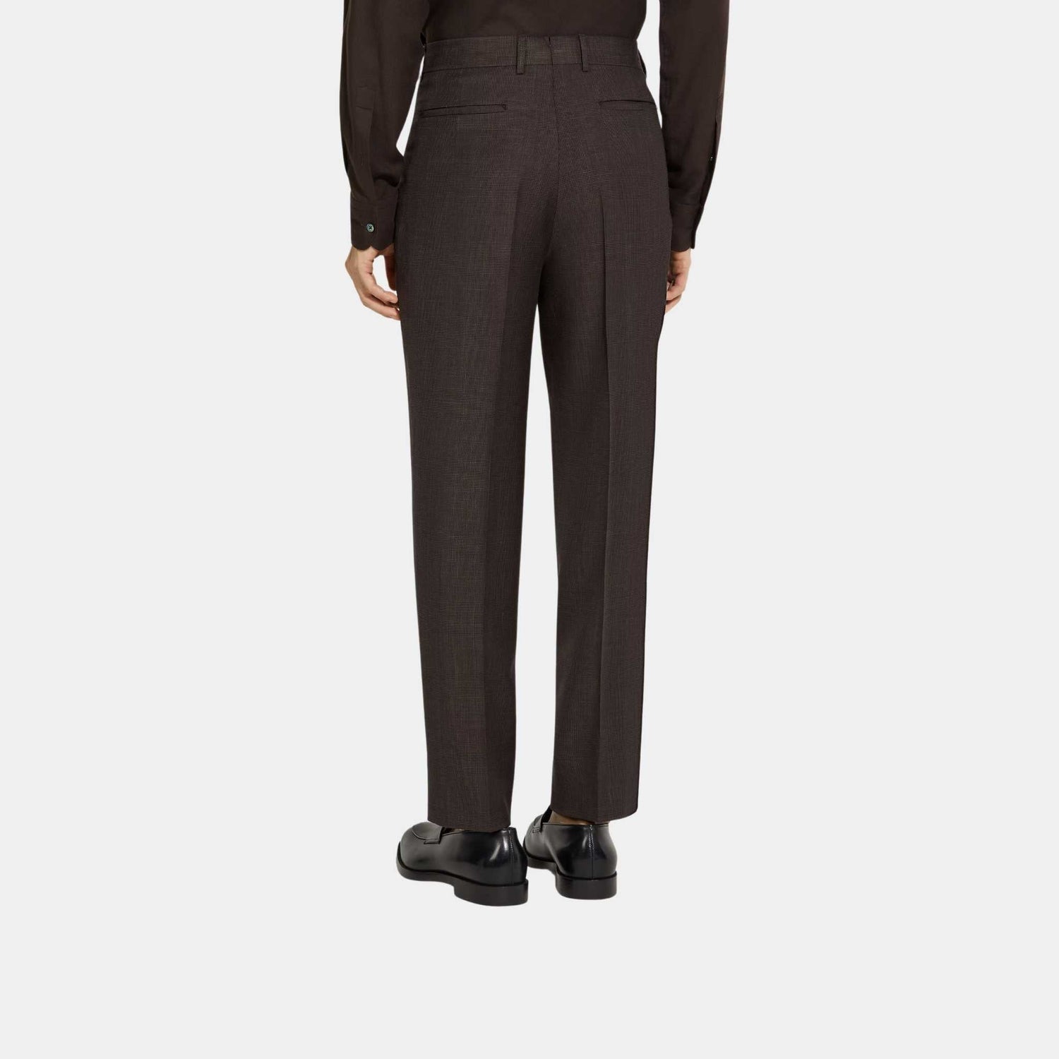 Crossover Wool Silk and Linen Pants