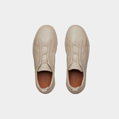 Deerskin Triple Stitch Low Top Sneakers