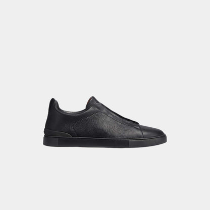 Deerskin Triple Stitch Low Top Sneakers