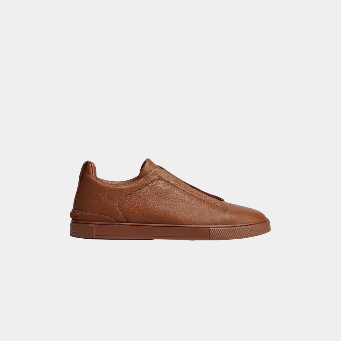 Deerskin Triple Stitch Low Top Sneakers