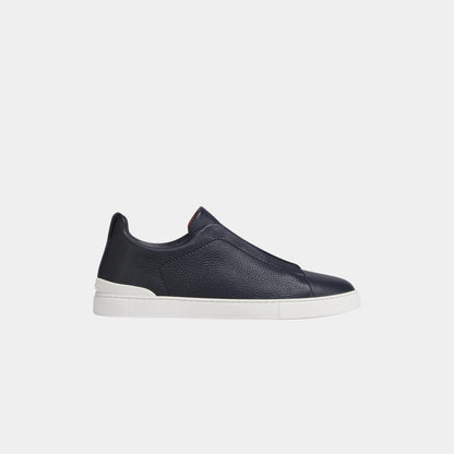 Deerskin Triple Stitch Low Top Sneakers