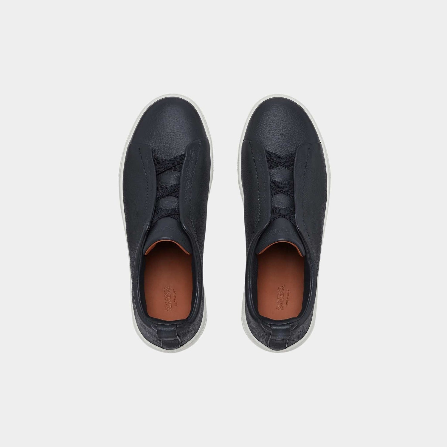 Deerskin Triple Stitch Low Top Sneakers