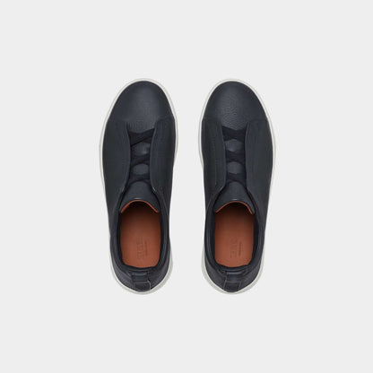 Deerskin Triple Stitch Low Top Sneakers