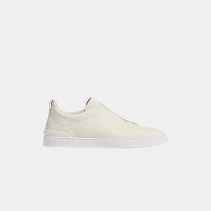 Deerskin Triple Stitch Low Top Sneakers