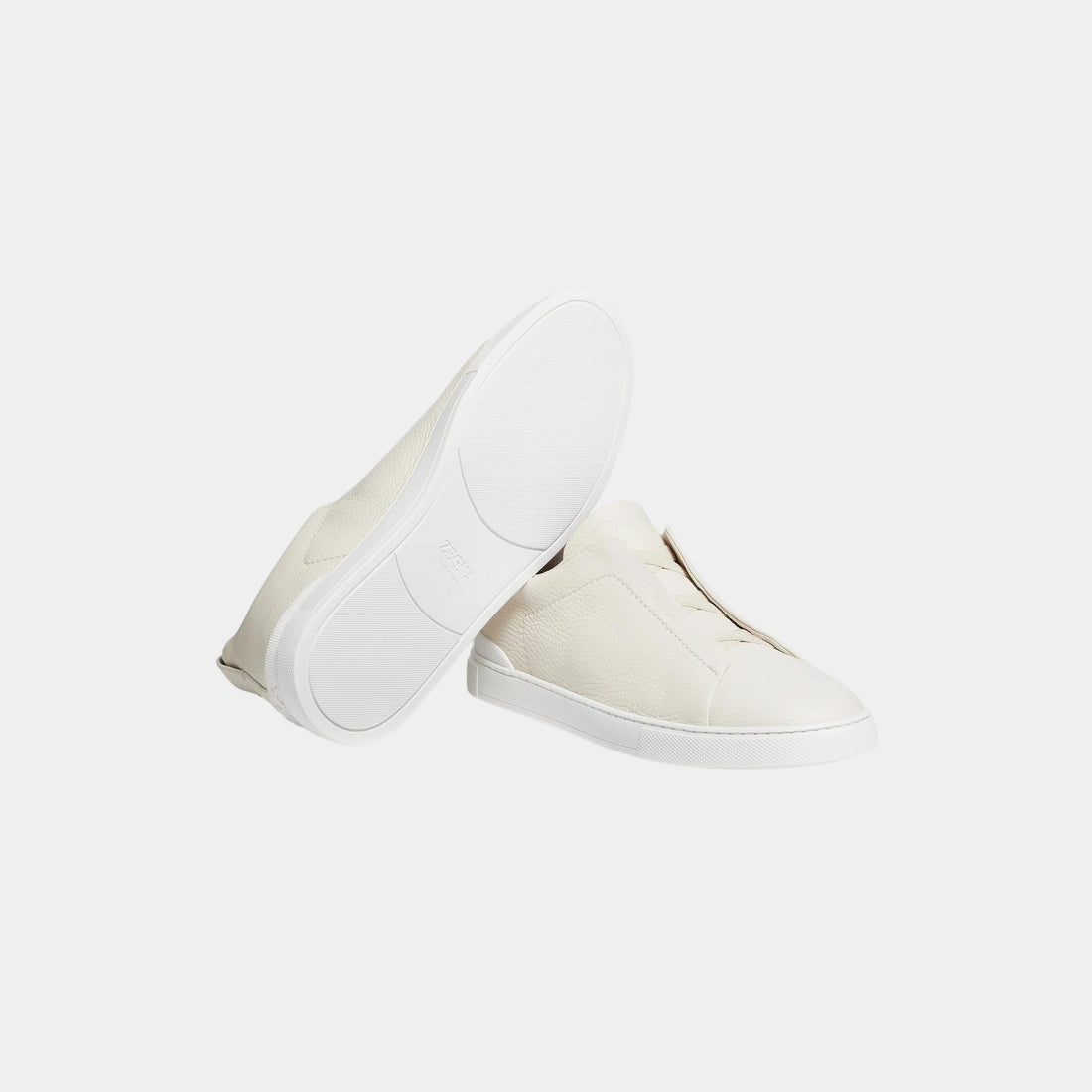 Deerskin Triple Stitch Low Top Sneakers