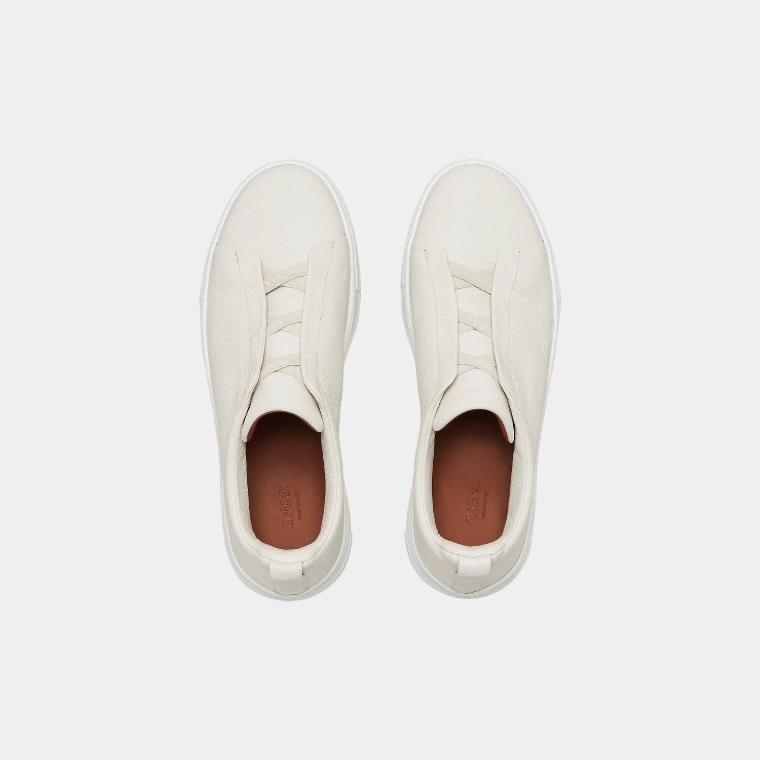 Deerskin Triple Stitch Low Top Sneakers