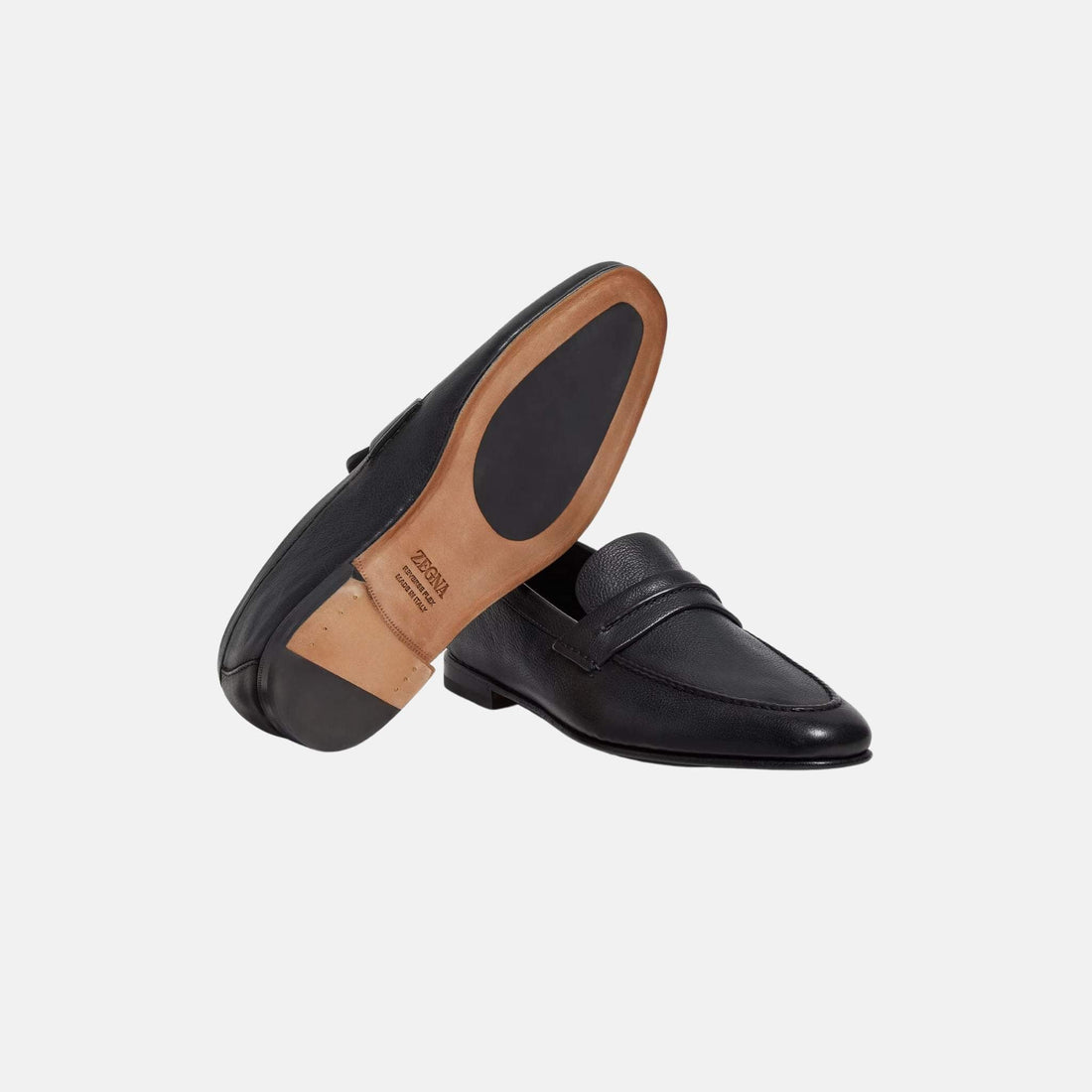 Mocassin Loafer In Natural Grain Leather