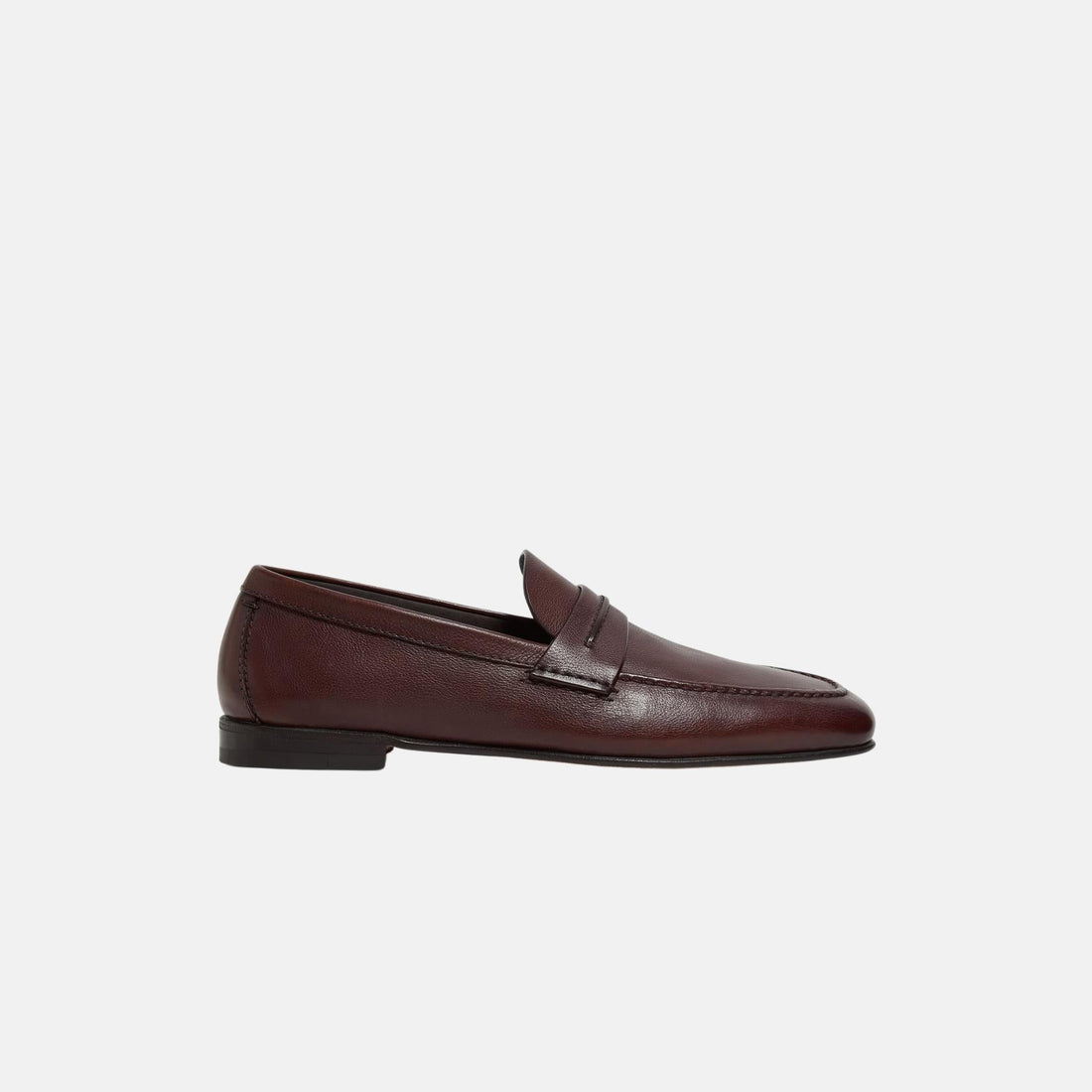 Mocassin Loafer In Natural Grain Leather