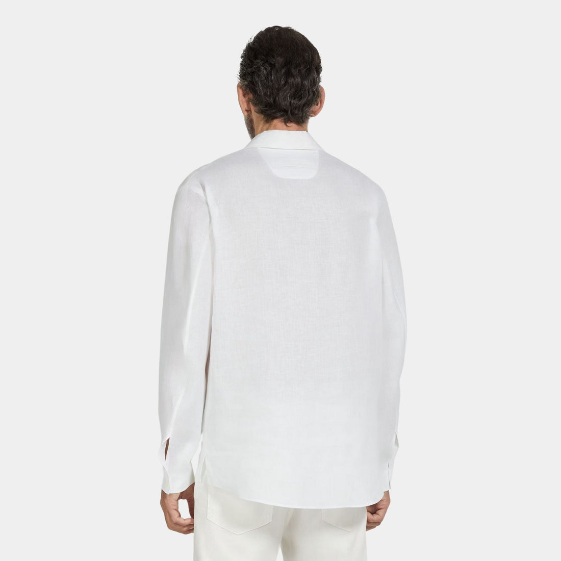 Oasi Lino Polo Shirt with Side Vents