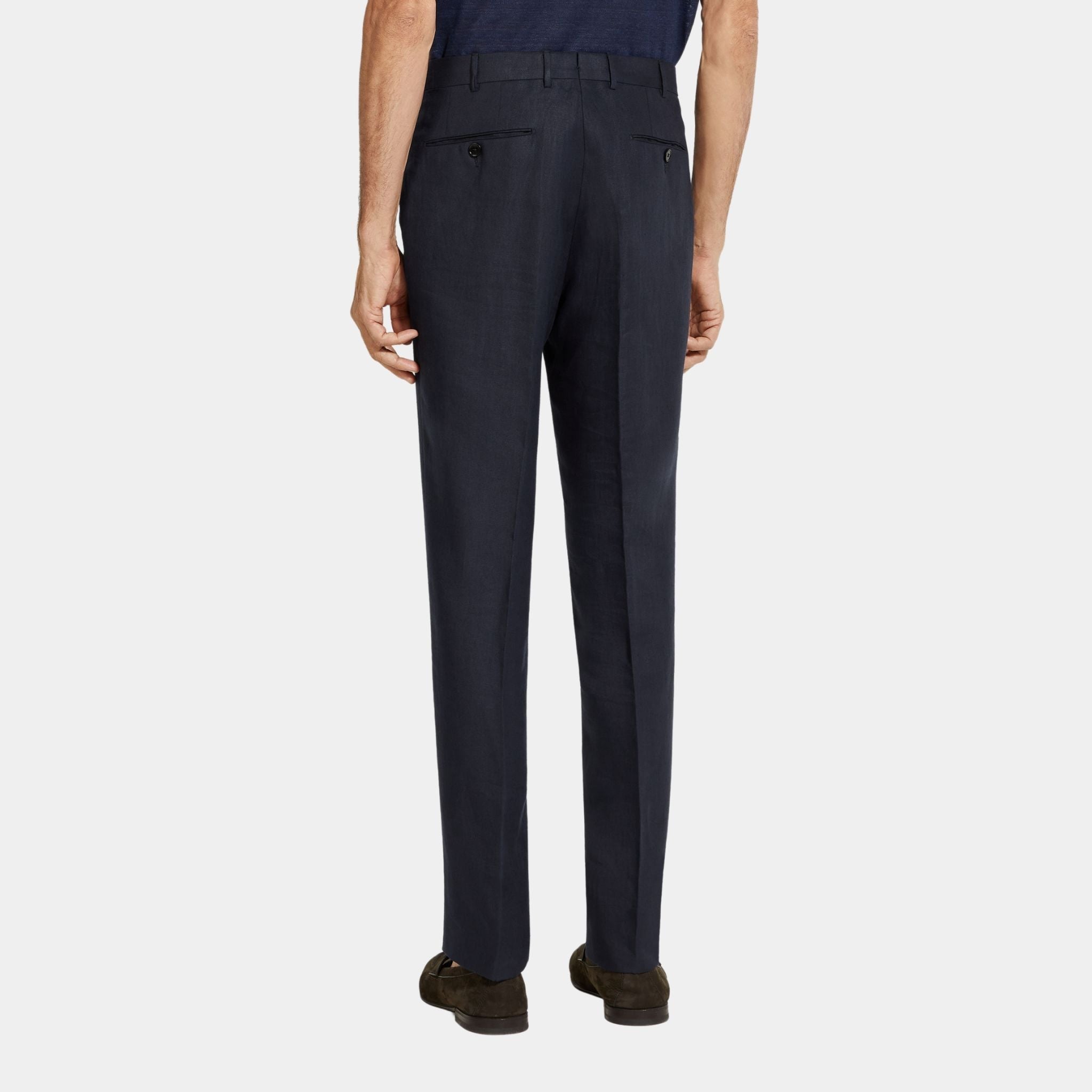 Oasi Lino Slim Fit Pants in Linen