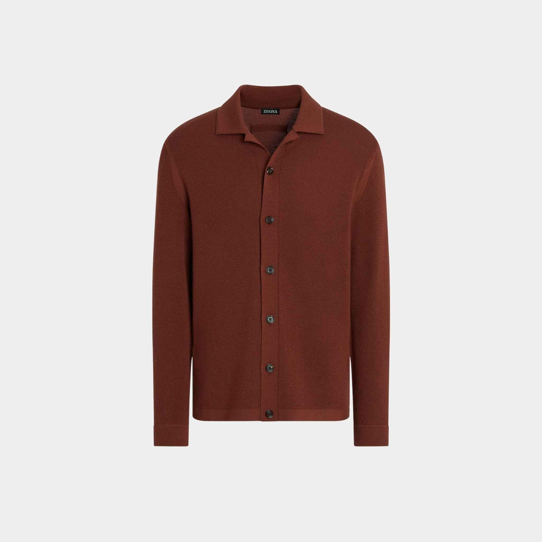 Wool Shirt With Tridimensional Stitch