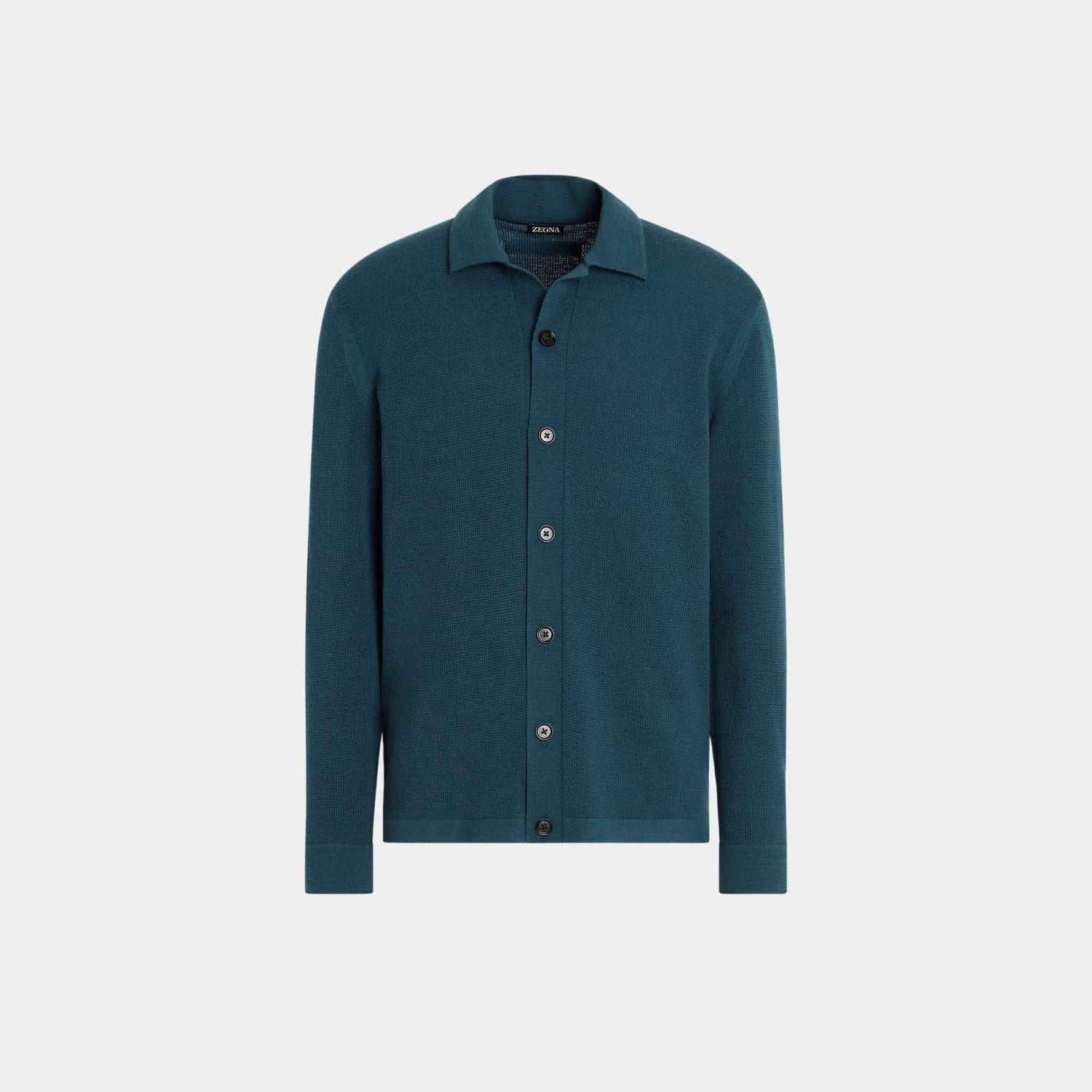 Wool Shirt With Tridimensional Stitch