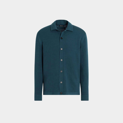Wool Shirt With Tridimensional Stitch