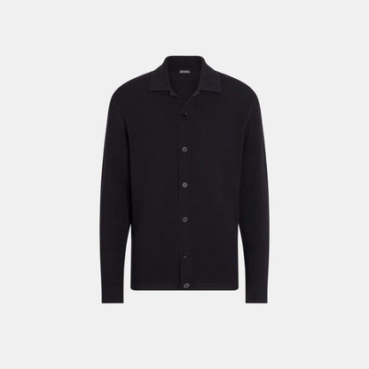 Wool Shirt With Tridimensional Stitch