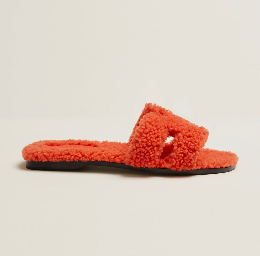 Orange Wool Oran Sandal